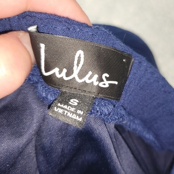 LULUS  Lost in Paradise Navy Blue Maxi size small - Picture 8 of 9